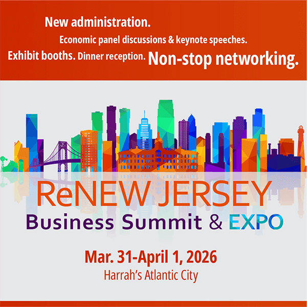 NJ Chamber ReNew Jersey Business Summit & Expo | March 31 and April 1 | Harrah's Atlantic City