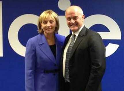 Kim Guadagno with Haier America CEO Adrian Micu